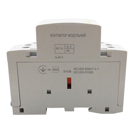 Контактор модульный TechnoSystems КМ-2-40-20 40А 230AC 2NO 2р 2мод., TNSy5503823
