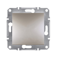 Вимикач одноклавішний, самозатискний, Schneider Electric ASFORA, бронза, ЕРН0100169