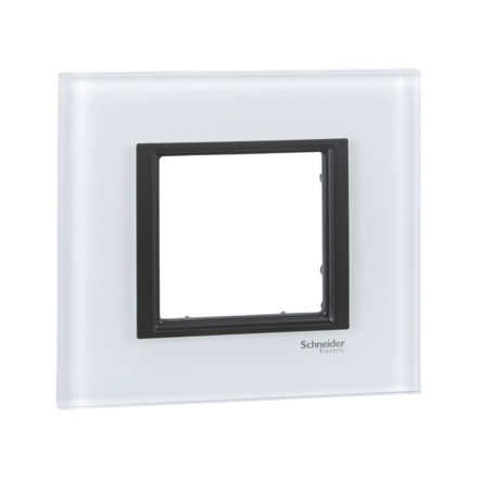 Рамка Schneider Electric Uniсa Class 1-я, белое стекло, MGU68.002.7C2 - 1