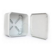 Коробка розподільна ДКС 100х100х50, IP66, без сальників, з подвійним замком, 54810