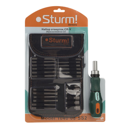 Викрутка з насадками STURM 1040-08-SS2, 26шт - 1