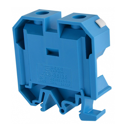 Клемники винтовые JXB-35х35 синий, АСКО-УКРЕМ, A0130010027