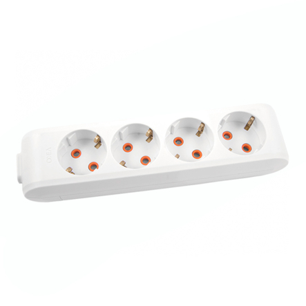 Колодка Viko 4 гнезда с заземлением Multi-Let Белый - 1