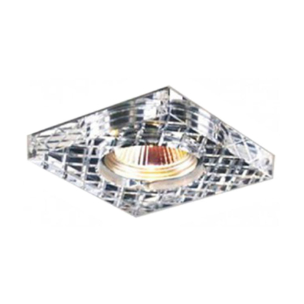 Светильник точечный Feron CD2110, MR16, GU5.3, 50W, квадрат, прозрачный - 1