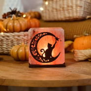 Соляной светильник «Кот со звездой» 1кг