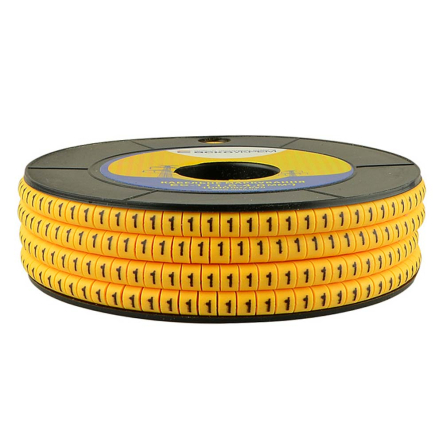 Кабельный маркер АСКО-УКРЕМ ЕС-1 1,5-3,5 кв.мм символ "1", A0150080017 - 3