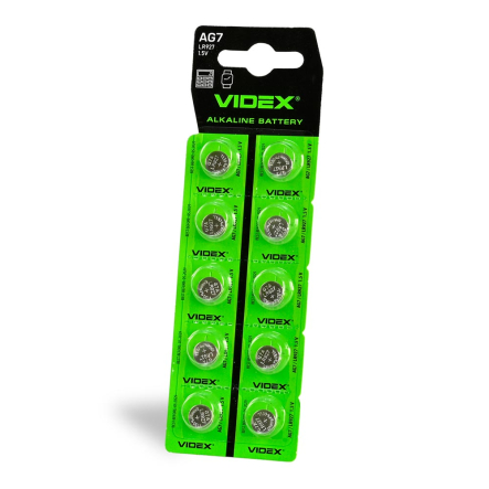 Батарейка лужна VIDEX G7 (LR927), 23423 - 1