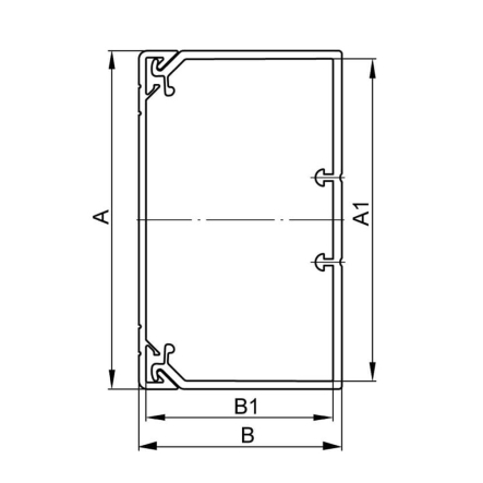 TA-GN 100x40 Короб с направляющими, ДКС, 01782, длина 2м, цвет белый RAL9001