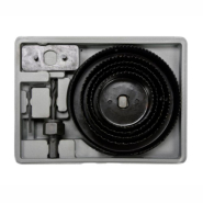 Набір корончастих свердлів по дереву Vorel 64-127мм 8шт