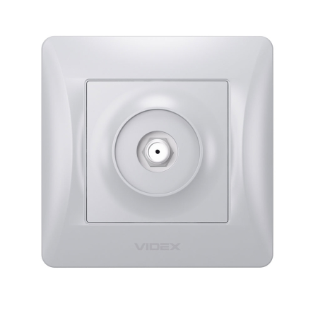 Розетка VIDEX BINERA, SAT одинарна супутникова, срібний шовк, VF-BNSK1SATE-SS - 3