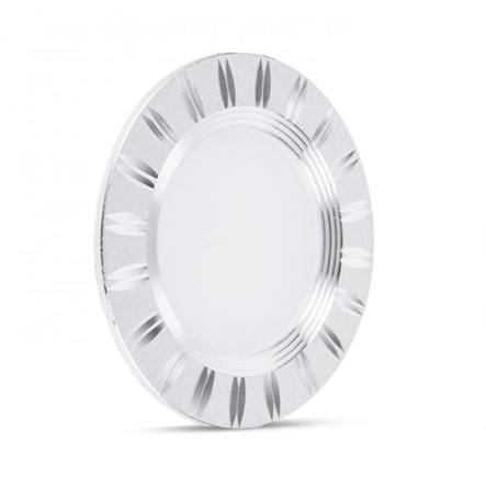 Светильник светодиодный FERON AL779, 5W, 4000K, 400Lm, круглый, встраиваемый, 93х28мм, серебро, 4990 - 1