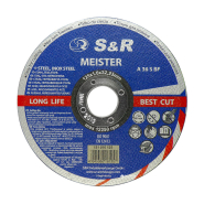 Круг отрезной по металлу, нержавеющая сталь S&amp;R Meister 125х1,6х22,2мм, 131016125
