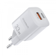 Зарядний пристрій Choetech PD5006-EU-WH, GaN, USB-A/USB-C, 33Вт, QC3.0/PD/PPS