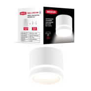 Світильник точковий накладний-врізний MAXUS L Downlight Base MAX-L-GX53-WH, GX53 White 2in1, 85х80мм