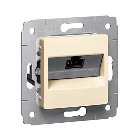 Розетка RJ45 UTP Legrand Cariva, 773741, слоновая кость - 1