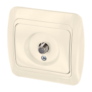 Розетка телевизионная TUNA EL-BI, крем (без вставки), 502 0300 224