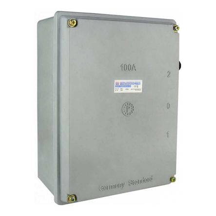 Рубильник перекидной АСКО QS5‑100P/4, 100 A, 1‑0‑2, A0100010012