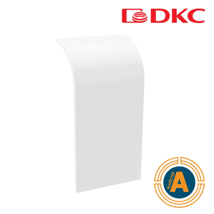 Накладка на стык профиля 90х50мм, белый RAL9016, ДКС, 09509 - 1