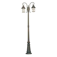 Светильник парковый Lusterlicht, Caior I, Е27, 100W, столб, старая медь