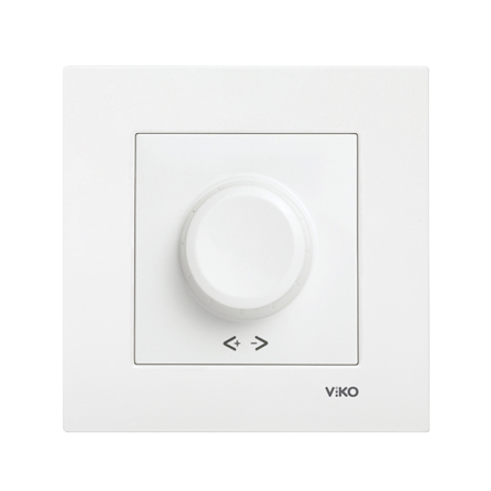 Светорегулятор поворотный VIKO KARRE, 1000 Вт, 90960069, белый - 1