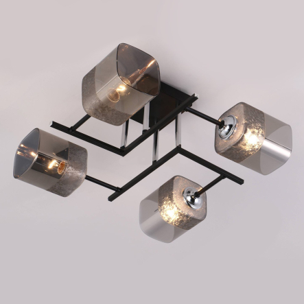 Люстра VALESO V GH90063-4 BK+CR - 1