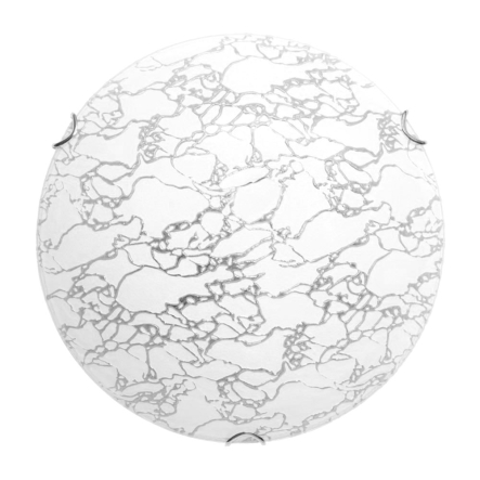 Світильник настінно-стельовий ДеКоРа, Модерн, Е27, 3х60W, ⌀400 мм, білий, 45245 - 1