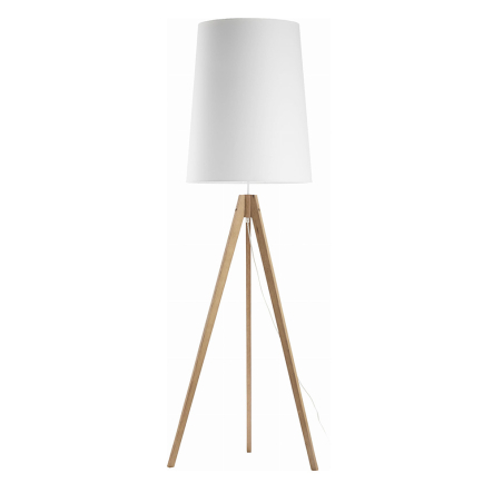 Торшер TK-lighting WALZ 5047, 1xE27х60 Вт, D 50 см, H 165 см, білий - 1