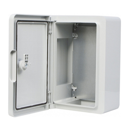 Корпус АБС-пластик АСКО-Укрем, ударостойкий, с монтажной панелью, непрозрачны дверки, 20*30*13, IP65, A0270010016