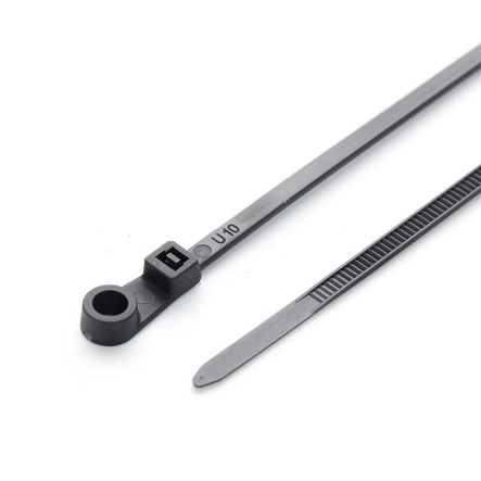 Хомут нейлоновый с креплением под винт АПРО, CTRM-B4150, 150x4 черный (пач. 100 шт.)