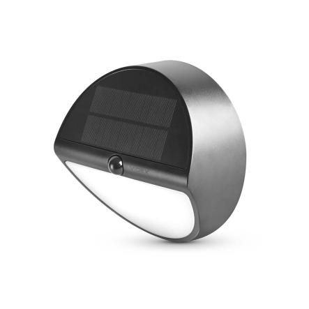 LED светильник на солнечной батарее настенный VIDEX VL-BHSO-002-S, IP54, 500Lm, 5000K