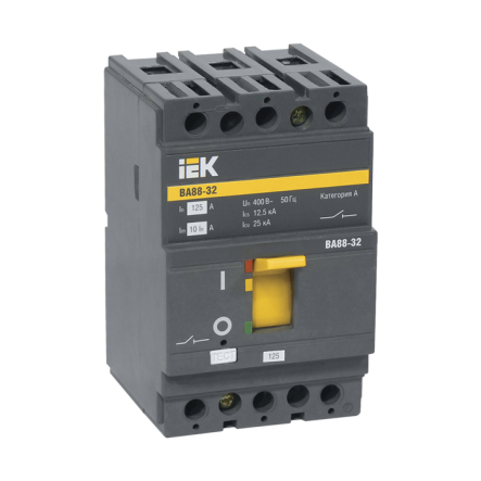 Автоматический выключатель IEK ВА88-32, 3p, 12,5A, 25кА, SVA10-3-0012 - 1