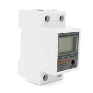 Лічильник однофазний електронний на DIN-рейку, 220V, кнопка скидання, LCD + підсвічування