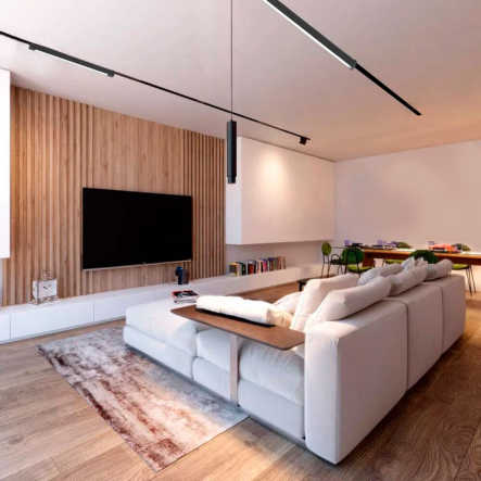 Светильник трековый поворотный Ardero AL122, чёрный, 607х33х41 мм, IP40, 60Вт, 4000К