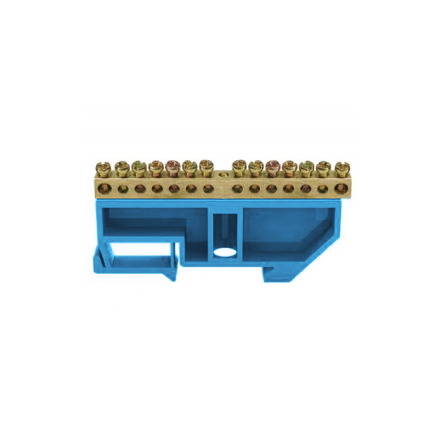 Шина N "ноль" на DIN-изоляторах ШНИ-6х9- 14-Д-C IEK - 1