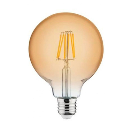 Лампа светодиодная Horoz Electric Filament RUSTIC GLOBE-6, 6 Вт, E27, 2200K, 001-030-0006-010 - 1