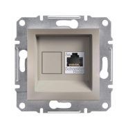 Розетка компьютерная Schneider Electric ASFORA, бронза, EPH4300169