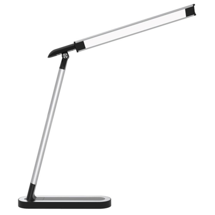 Настольная лампа LED LUXEL TL-07S 9W, 4000К, серебристо-черная - 1