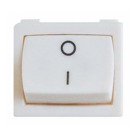 Переключатель 1 клав. белый KCD1-6-201 Wh/Wh, АСКО-УКРЕМ, A0140040081 - 2