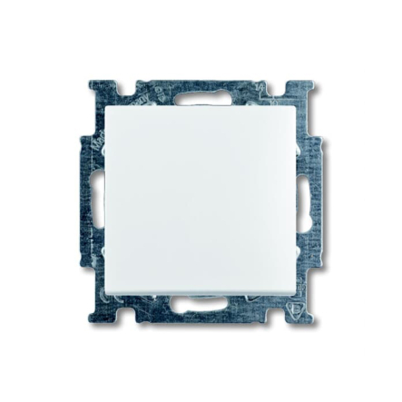 Вимикач одноклавішний вбудовуваний перехресний ABB білий ABB Basic 55 - 1