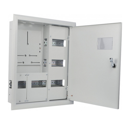 Щит учёта металлический АСКО-Укрем, 555x345x122, IP31, встроенный, серия UBox, A0260030003