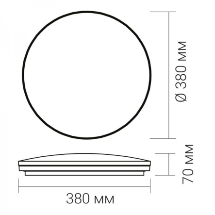 Светильник LED AL5750ARD 54W, 3920Lm, 2700K-6500K, круг, 380х70мм, SILVER