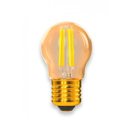 Лампа LED LUXEL Filament 5 Вт, 2500K, E27, 220 В, G45, Golden, 075-HG - 1