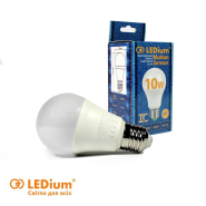 Лампа LED LEDium з датчиком руху A60, 10 Вт, 6500K, 900Lm Е27
