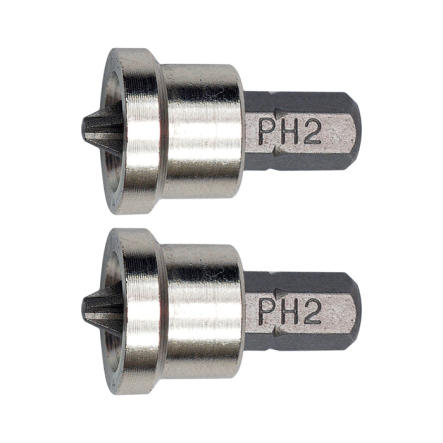 Набор бит для г/к РН2 6,3х25мм CrV,2шт VOREL - 1