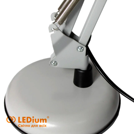 Настольная лампа LEDium HOME, 50Hz, E27, AC 100-240V, 250х250х150 мм, серая матовая, С16709