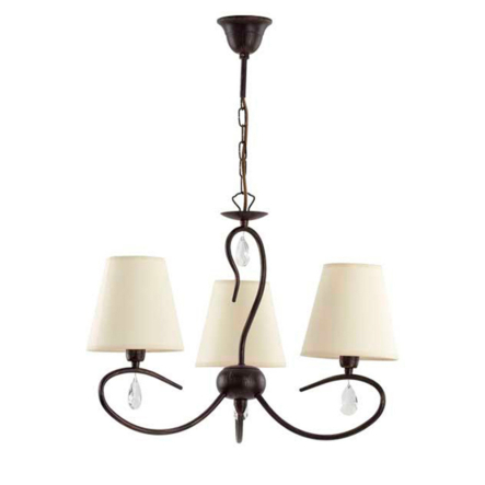 Люстра ALFA 11633 BALI PREMIUM 3хE14х40W, D 46 см, Н 50-70 см - 1