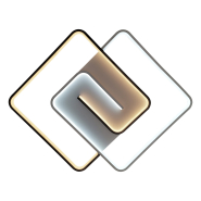 Світильник VIOLUX Smart DOMINO, 90W, 3000-5000K, 4800Lm, 480 мм, квадрат, чорний, білий, 220565