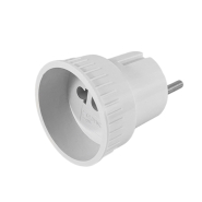 Переходник евро Lemanso LMA015, белый