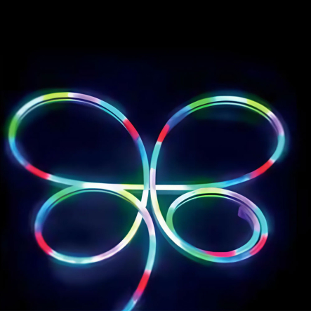 Лента неоновая LED HOROZ CAPITAL-10, RGB, 6W/м, 220V/5V, IP65, 39х39, 30 led/м, 10м