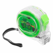 Кварц рулетка, прозорий корпус, амортизатор 10 м х 25 мм СИБРТЕХ 32524